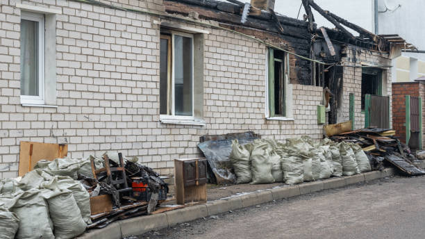 Professional Soot Cleanup technician working in Marriottsville, MD
